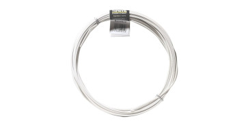 Alambre, muelles y sirgas - ALAMBRE ACERO PLASTIFICADO BLANCO 10 M Ø 1,6/2,8 MM