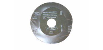 DISCO LIJA FIBRA 115X22 MM CORINDON AMOLADORA GR120 NIVEL 