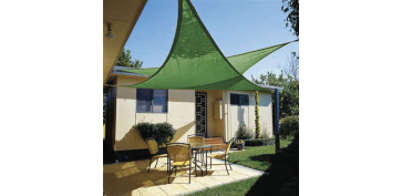 Decoración - TOLDO JARD 3X3X3M TRIANGULO HDPE VER NT123419 