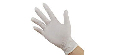 Guantes - GUANTE DESECHABLE NITRILO BLANCO 100UN TALLA L