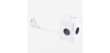 Cables - BASE MULTIPLE 4 TOMAS +2 USBA+2 USBC BLANCO CABLE 1,5 MT