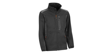 Vestuario laboral - CHAQUETA SOFTSHELL WIND PRO GRIS/NEGRO TALLA S