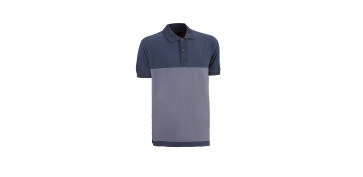 Vestuario laboral - POLO ALGODON / ELASTANO FENIX GRIS / MARINO TALLA S