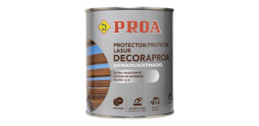 Proteccion y tratamiento para madera - LASUR PROTECTOR AGUA DECORAPROA SATINADO 750 ML CAOBA