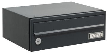 BUZON HORIZONTAL SLIM COMUNIDAD INTERIOR ANTRACITA 12X34,5X25CM