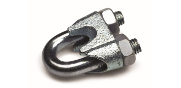 Cables y cadenas - SUJETACABLE GALVANIZADO PARA CABLE Ø 45 - DIN 741 5 PZ 