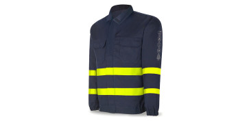 Vestuario laboral - CHAQUETA IGNIFUGA/ANTIESTATICA MULTINORMA AV AZUL MARINO TALLA 48-50