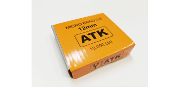 Grapadoras y Clavadoras - CLAVO CLAVADORA 12MM COBREADO MICRO-BRAD 0.6/12 CLAVESA-ATK 