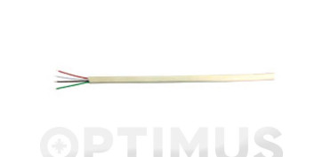 Cables - CABLE TELEFONO PLANO 4 VIAS 2,5X4,8 MARFIL 100 MT