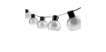 Iluminacion vivienda - GUIRNALDA SOLAR LED HELIOS NEGRO 15LM 2700K