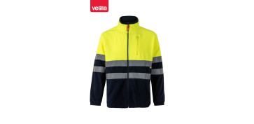 Vestuario laboral - CHAQUETA POLAR ALTA VISIBILIDAD MARINO / AMARILLO FLUOR TALLA XS
