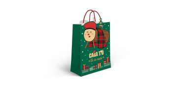 Textil y costura - BOLSA PAPEL M FORMA 23X10X18CM TIO M