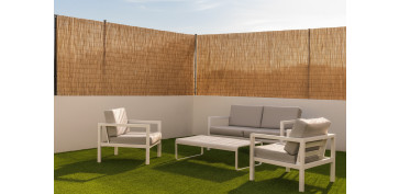 Cercado y ocultacion jardin - JUNCO NATURAL TEJIDO 2X3M