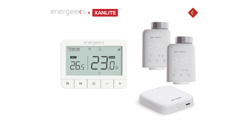Domotica - PACK CRONOTERMOSTATO JASPER II + 2 VALVULAS ENERGEEKS