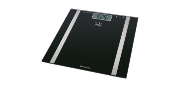 BASCULA DE BAÑO DIGITAL DIAGNOSTICA 180KG CRISTAL NEGRO