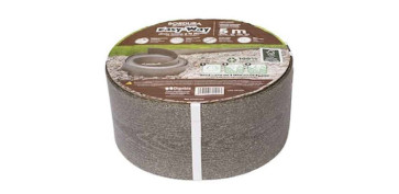 Cercado y ocultacion jardin - BORDURA EASY-WAY COMPOSITE 5M 13,5CM MARRON 6 ESTACAS
