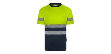 AVANCE PROFESIONAL 1 2026 - CAMISETA ALTA VISIBILIDAD CINTA SEGMENTADA NAVY / AMARILLO FLUOR TALLA 3XL