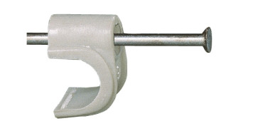 Material instalacion electrico - GRAPA ELEC 8 CABLE FISCHER PL BL GC 98858