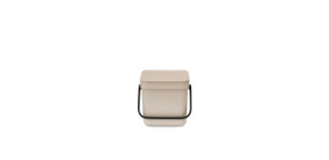Ordenacion y conservacion de cocina - CUBO RECICLAJE SORT & GO BEIGE 3L
