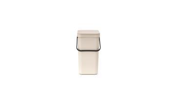 Ordenacion y conservacion de cocina - CUBO RECICLAJE SORT & GO BEIGE 12L