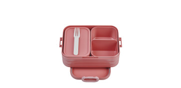 Ordenacion y conservacion de cocina - CONTENEDOR ALIMENTOS CON COMPARTIMENTOS MIDI 900ML ROSA VIVID MAUVE