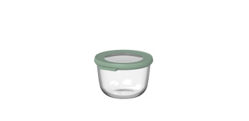 Utensilios de cocina - BOL VIDRIO REDONDO CON TAPA CIRQULA 500 ML - NORDIC SAGE