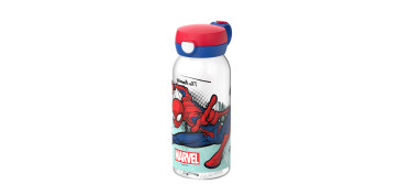 Ordenacion y conservacion de cocina - BOTELLA CAMPUS TAPA ABATIBLE 600 ML - SPIDERMAN