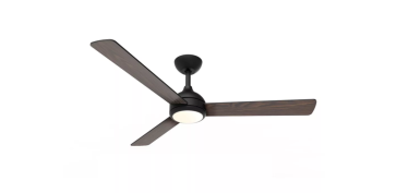 Ventiladores y extractores - VENTILADOR DE TECHO MADERA-NEGRO 32W Ø132 CM