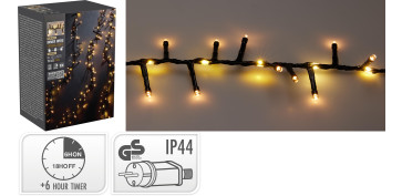 Iluminacion vivienda - GUIRNALDA SERPIENTE CASCADA 710 LED IP44 7+3M LUZ BLANCA CALIDA