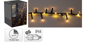 Iluminacion vivienda - GUIRNALDA SERPIENTE 1060 LED IP44 15 FUNCIONES TIMER 12+3M LUZ BLANCA CALIDA