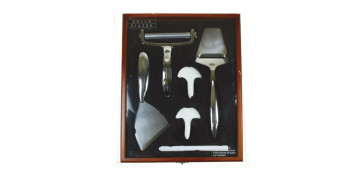 Cuchilleria - CUCHILLOS QUESO SET 5 PIEZAS CAJA MADERA