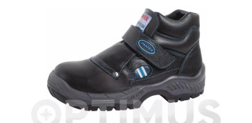 Calzado de seguridad - BOTA SEGURIDAD FRAGUA VELCRO PLUS NEGRO S3 T-48 PU/TPU