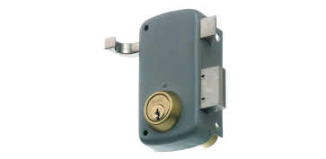Material de carpintería - CERRADURA SOBREPONER 2556AP GRIS 60 IZQUIERDA