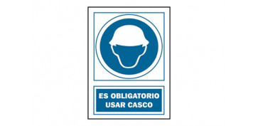 Señalizacion - SEÑAL USO CASCO OBLIGAT PVC 131 OBA CAT