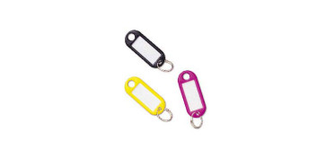 Buzones y cajas fuertes - LLAVERO PORTAETIQUETA GRIS 100UDS