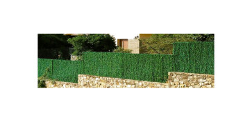 Cercado y ocultacion jardin - SETO ARTIFICIAL HOJA FINA 126 VARILLAS 1,0X3 MT VERDE