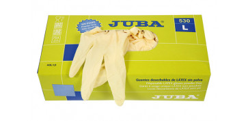 Guantes - GUANTE LATEX DESECHABLE SIN POLVO T.M 100 UDS
