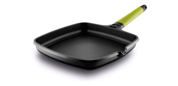 Coccion - ASADOR INDUCTION FUNDIX CON MANGO KIWI 27X27 CM