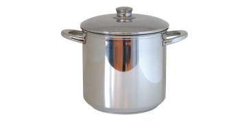 Coccion - OLLA ALTA METALICA INDUCCION 24CM-10L