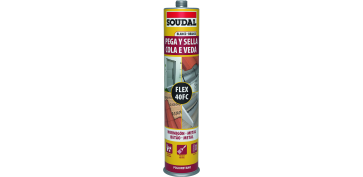 Masillas y siliconas - MASILLA POLIURETANO PEGA Y SELLA 300ML BLANCO