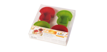 MOLDE SILICONA MUFFINS SET 4U SETAS