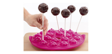 Coccion - MOLDE CAKEPOPS 18 CAVIDADES FUCSIA