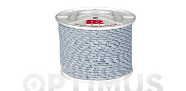 Cuerdas y cintas - CUERDA POLIESTER TRENZADO CON ALMA Ø 6 MM 200 M BLANCO
