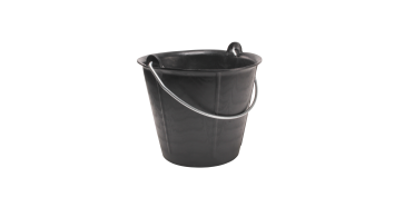 Recipientes de construccion - CUBO PLASTICO NEGRO 12 L