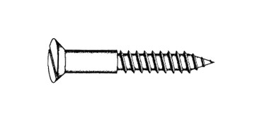 Fijación y Tornilleria - TIRAFONDO CABEZA PLANA LATONADA 2,50X16 MM