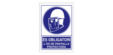 Señalizacion - SEÑAL OBLIGACIO PANTALLA PROTECTORA SO-20 CAT 210X297PVC