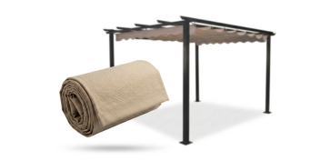 Mesas y Sillas - TOLDO RECAMBIO PARA PERGOLA CORREDERA 3X4 MCRUDO PARA PERGOLA 9671403