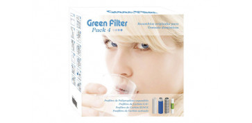 Tratamiento para el agua - RECAMBIO 3 FILTROS + POSFILTRO GREEN FILTER