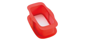 Menaje - MOLDE DESMONTABLE DUO ROJO RECTANGULAR 15 CM