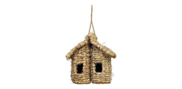 Productos para mascotas - CASETA PAJAROS NATURAL BILOCAL 15 X 25 X 19 CM